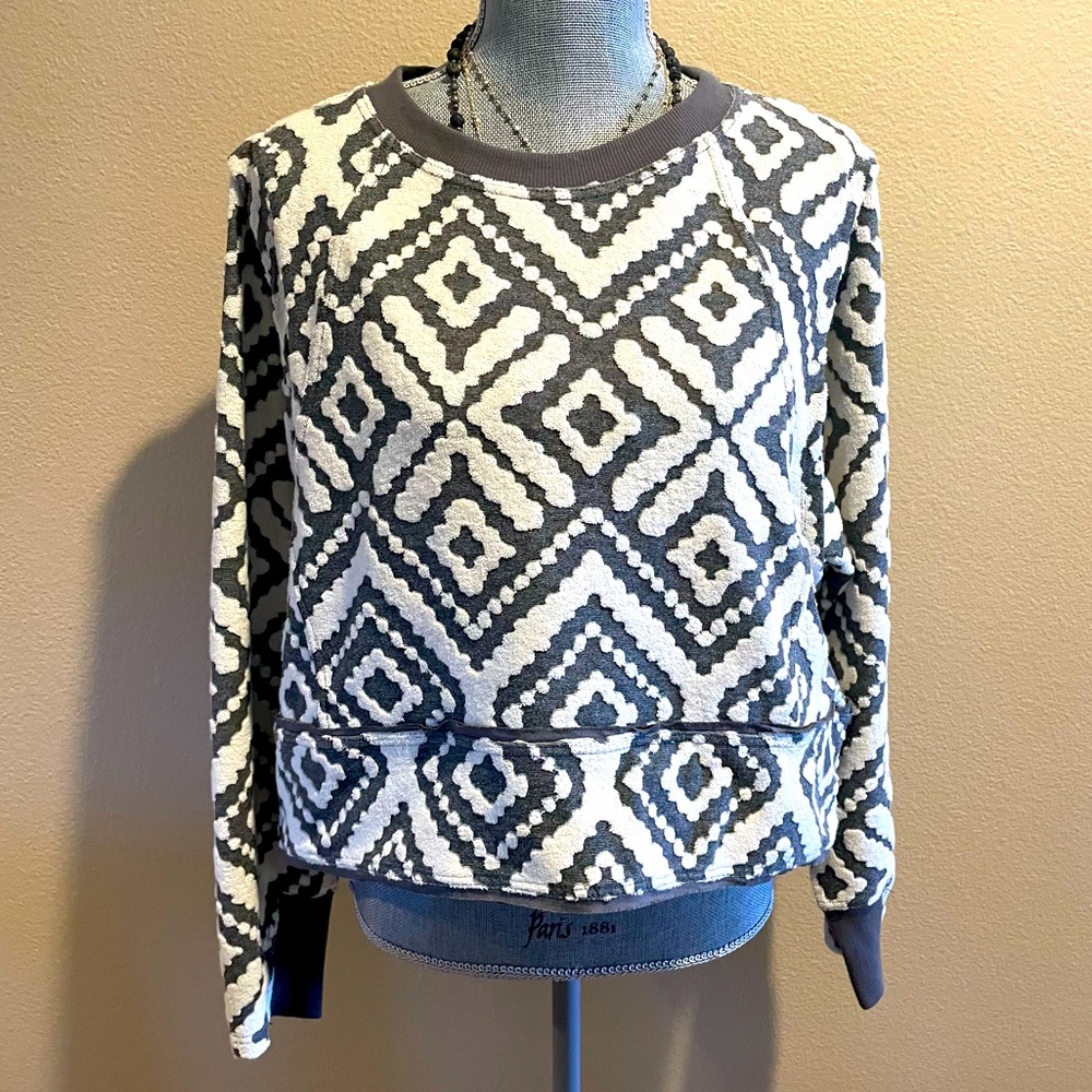 NWT Free People Movement Jacquard Crop Sweater